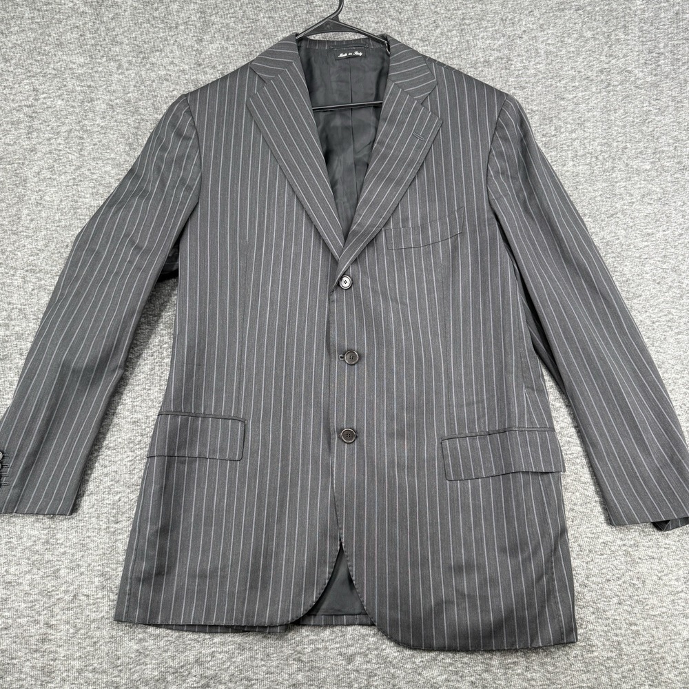 Cesare Attolini gray pinstripe sport coat